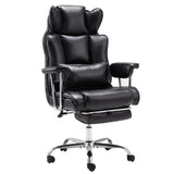 Big and Tall Office Chair with Foot Rest Comfortable Executive Reclining Office Chair