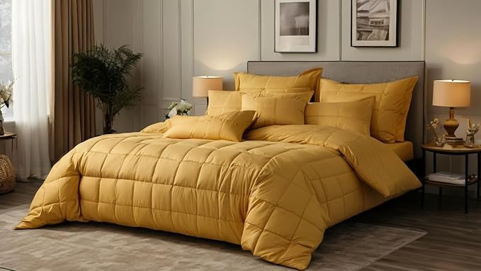 Premium Oversized Queen 100"x 100" Comforter, Parrot Green, All Seasons Pima Cotton 1Pc Comforter