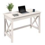 Writing Desk - Work Desk with X-Pattern Legs - for Office, Bedroom, Computer