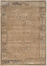 Vintage Collection Area Rug - 10' x 14', Turquoise & Multi, Oriental Distressed Viscose Design