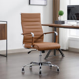 Office Desk Chair Leather, Conference Room Chairs with Wheels, Executive Modern