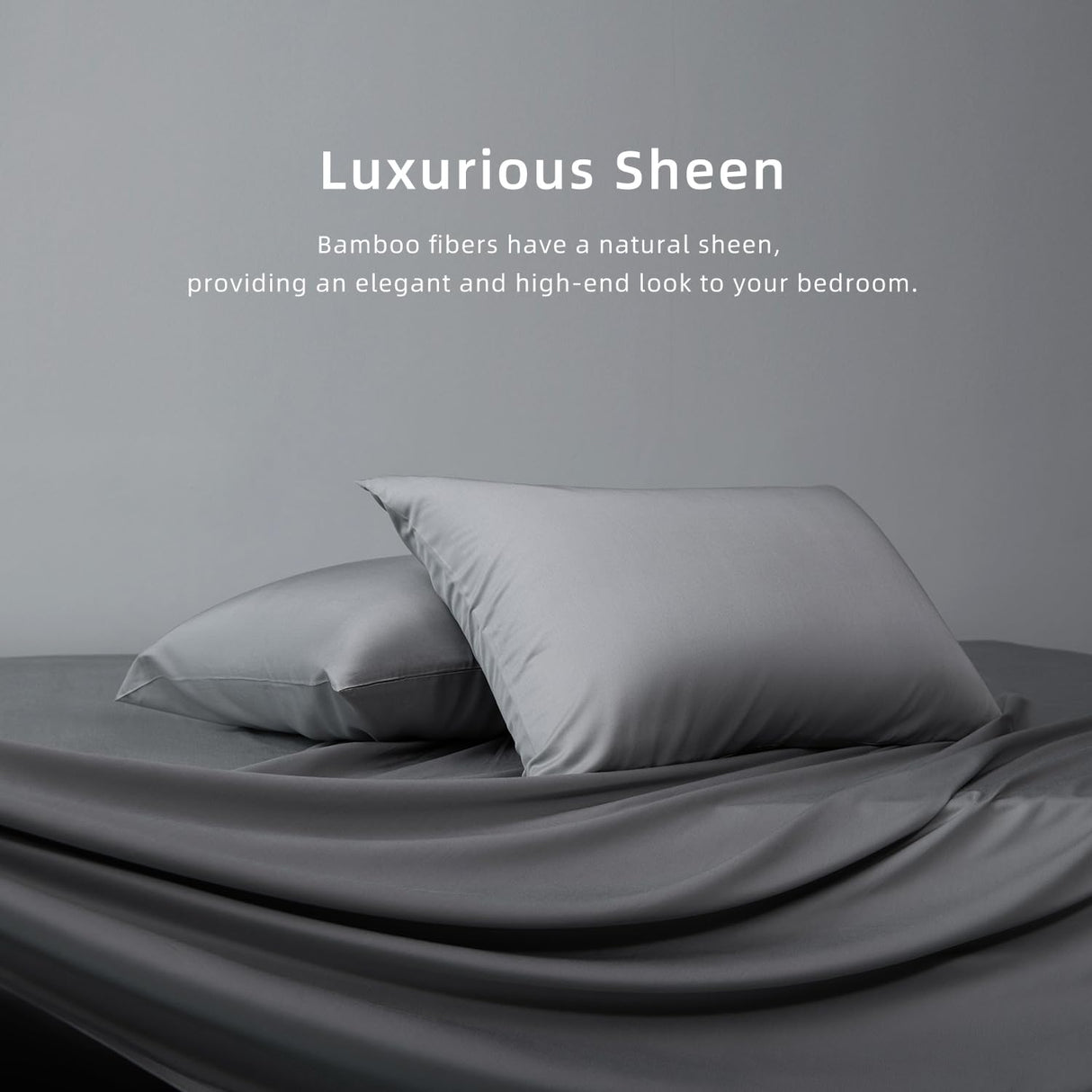 Queen Sheet Set, Rayon Derived from Bamboo, Cooling Sheets, Deep Pocket Up to 16",