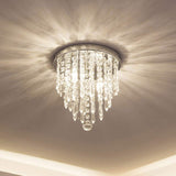 Mini Chandelier, Crystal Chandelier Lighting, 2 Lights, Flush Mount Ceiling Light