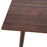 Hatfield Mid-Century Modern Dining Table - Dark Walnut Engineered Wood Kitchen Table