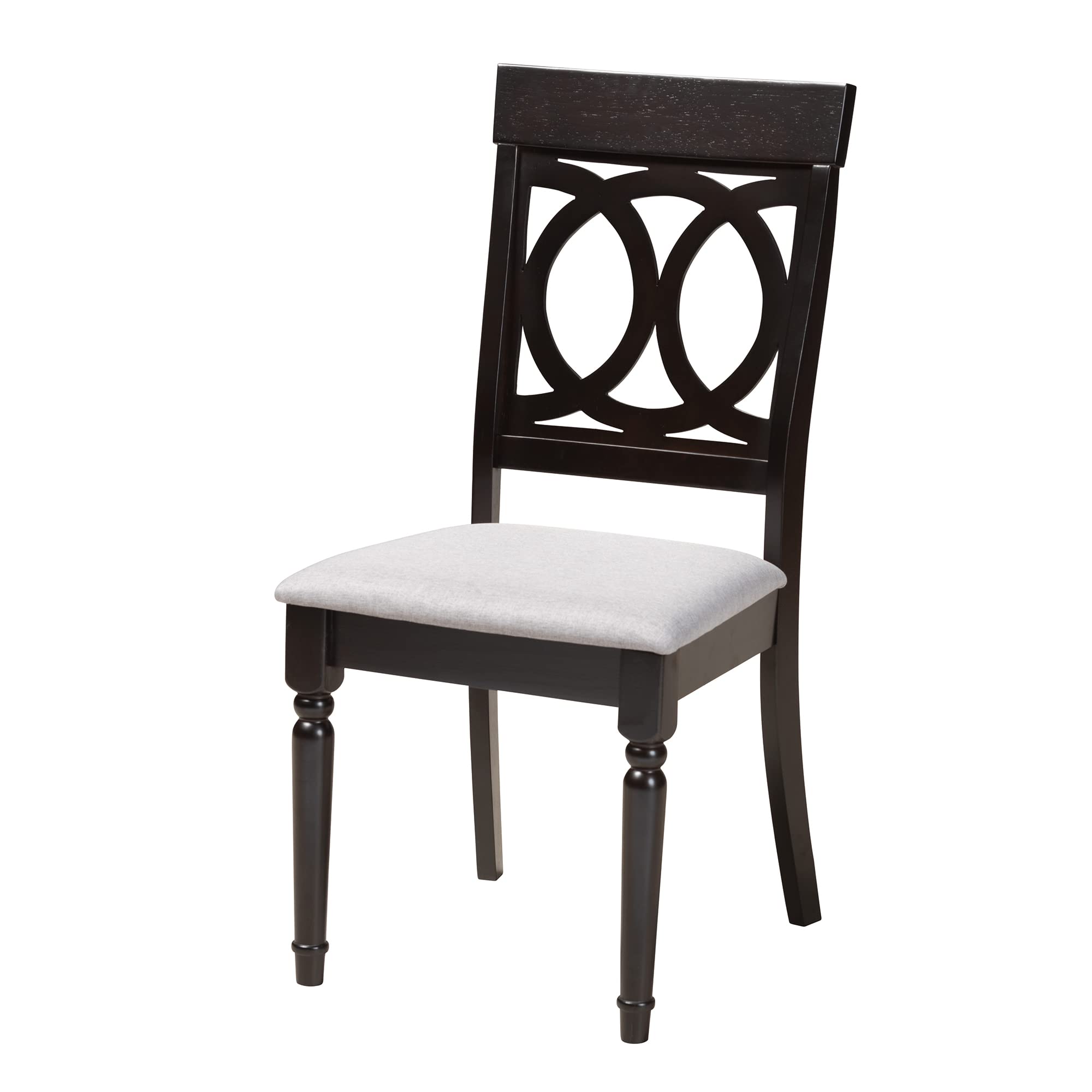 Jessie Dining Set, 5-Piece, Grey/Dark Brown