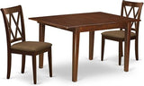 MLCL5-MAH-C Milan 5 Piece Set Includes a Rectangle Dining Room Table with Butterfly