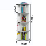 revolving Bookshelf Pink Bookshelf Floor Standing Bookcase Stackable Book Organizer