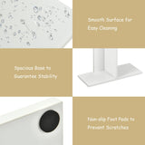 Bookshelf, Wooden Symmetrical Open Bookcase, Artistic Book Organizer