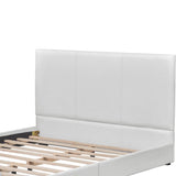 Abbey Platform Bed, White, King