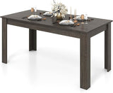 63-Inch Rectangular Dining Table for 6 - Farmhouse Kitchen Table