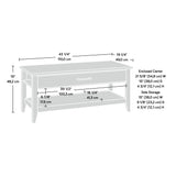 Summit Station Lift-top Coffee Table, L: 43.31" x W: 19.29" x H: 18.98", Laurel Oak