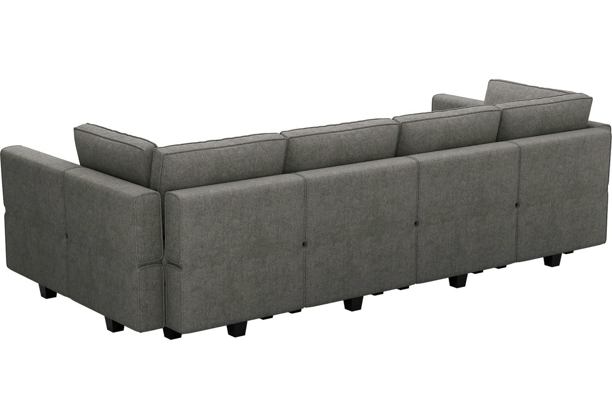 Shaped Couch Modular Sofa Reversible Storage Ottoman Sofa Oversized Couches