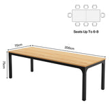 6.5 FT Conference Room Table, 78.74" W x 27.56" D Large Office Conference Table