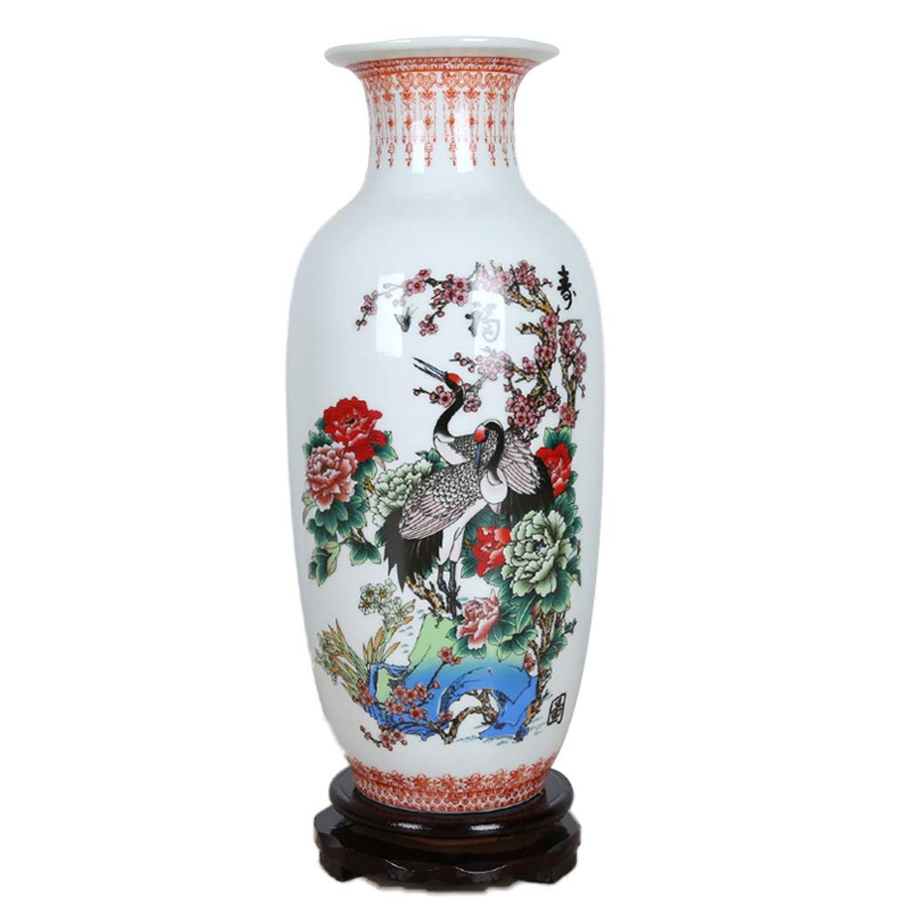 Vase Ceramic Ornaments Living Room Decoration Flower Arrangement Dried Flowers