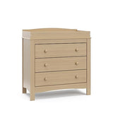 3 Drawer Chest with Changing Topper (White) – GREENGUARD Gold Certified, Baby