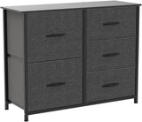 Storage Tower with 5 Drawers - Fabric Dresser