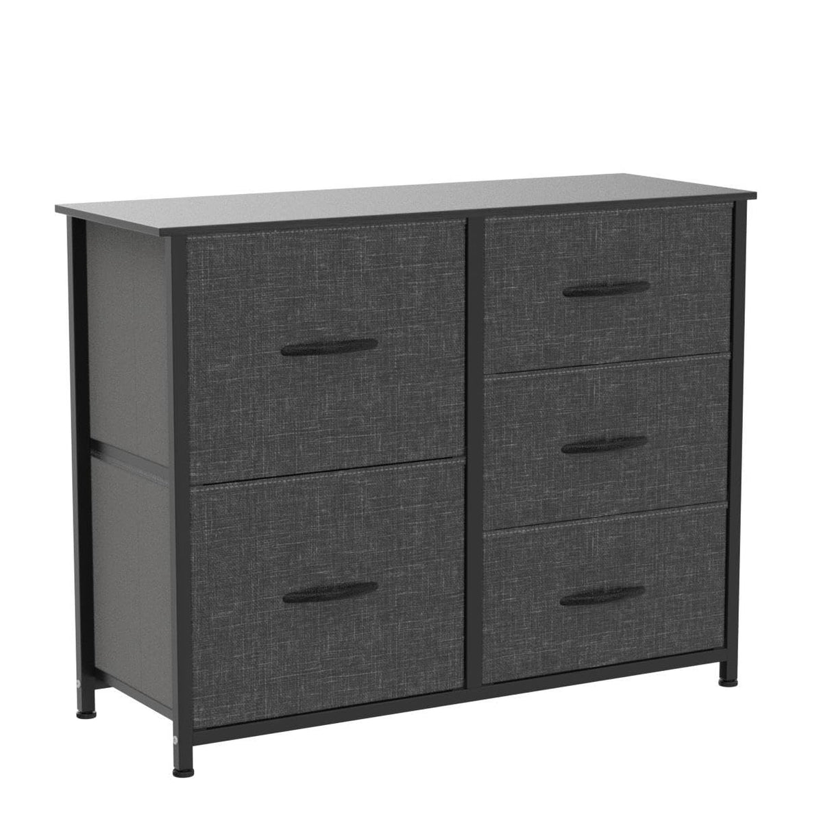 Storage Tower with 5 Drawers - Fabric Dresser