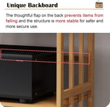 Mobile AV Media Stand Corner Wooden Corner Component Cabinet Stereo Audio Rack