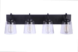 16331FB4 Elsa Vanity, 4-Light 240 Total Watts, Flat Black, Bulb(s) Not Included