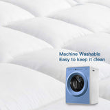 Twin XL Mattress Topper, Extra Thick Pillowtop, Cooling Mattress Topper, Plush Mattress Pad Cover 400TC Cotton Top Protector with 8-21 Inch Deep Pocket 3D Snow Down Alternative Fill