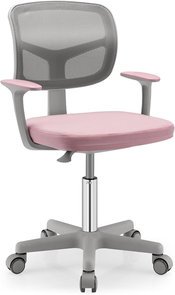 Kids Desk Chair, Children Computer Chair with Wheels and Y-Shaped Lumbar Support