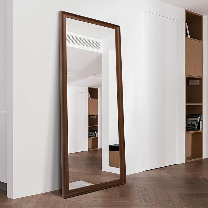 Full Length Mirror Wood Frame, Floor Mirror Full Body Mirror