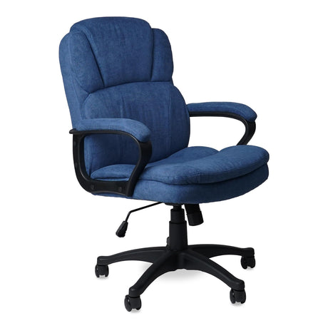 Ergonomic Executive Cloth Office Chair with Upholstered Swivel Adjustable Height Thic