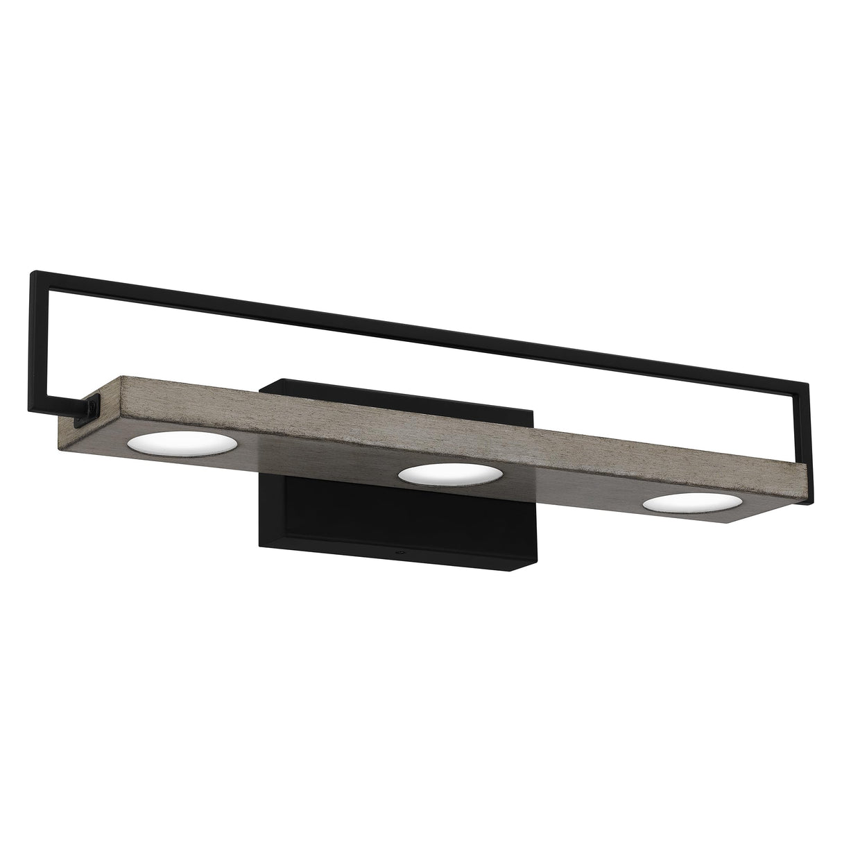 Winnett Bath Vanity Light, 24 Inch Matte Black Modern Bathroom Lighting