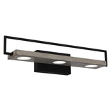 Winnett Bath Vanity Light, 24 Inch Matte Black Modern Bathroom Lighting