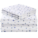 6 Piece Printed King Size Bed Sheets, Extra Soft Brushed Microfiber 1800 Bedding Pattern Sheets,