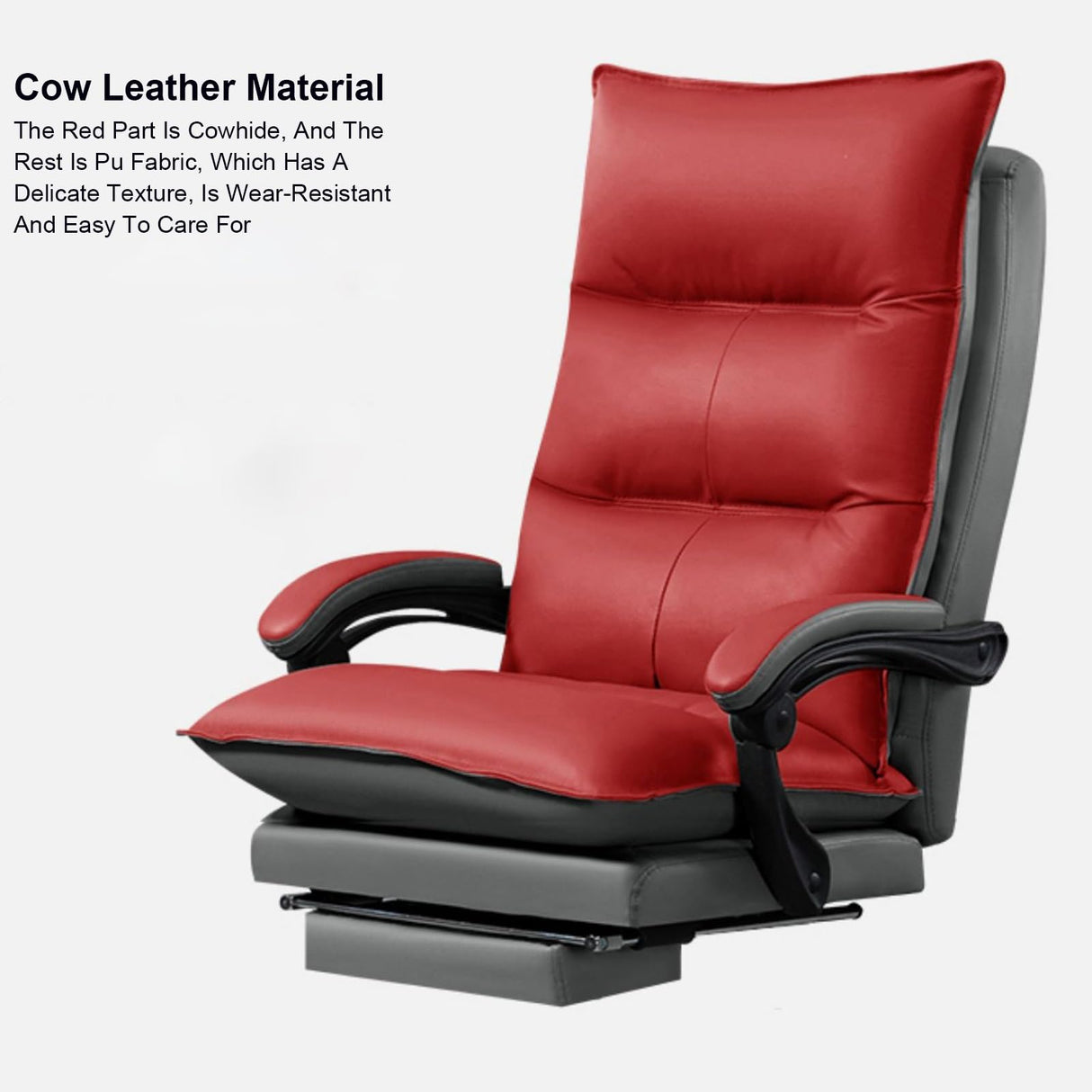 Office Chair, Ergonomic Executive Computer Chair, Genuine Leather President Chair,