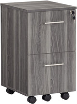 Mayline MNBBFLGS Medina 3-Drawer Lockable Mobile File Cabinet, 26.75"H