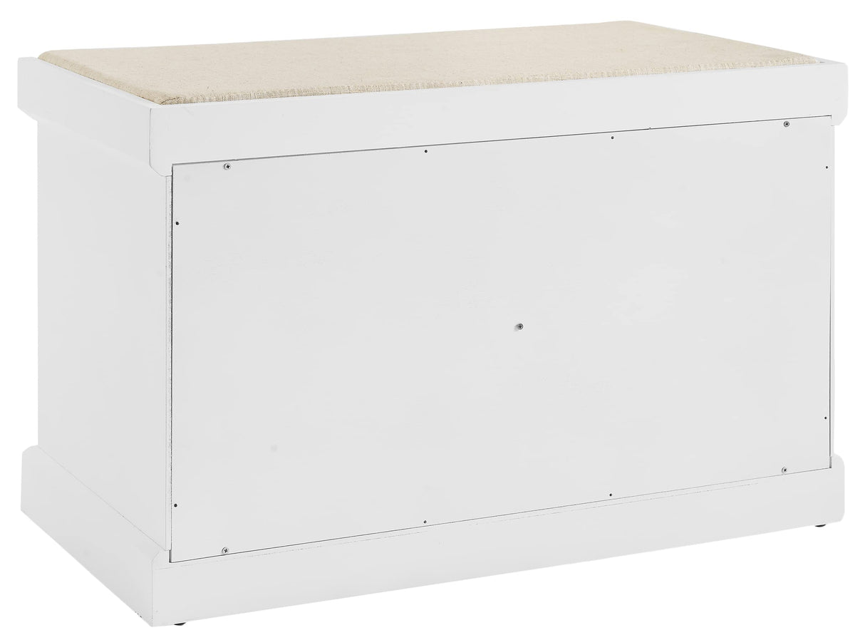 Crosley Furniture Anderson Entryway Storage Bench, White