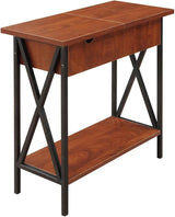 Tucson End Charging Station and Shelf, Flip Top Table,