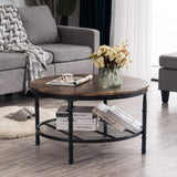 Round Coffee Tables Living Room, 31.5" Round Coffee Table