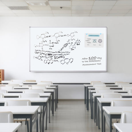 Dry Erase Board 72 x 40 Inch, Large Magnetic White Board for Wall