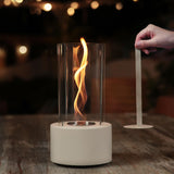 Premium Table Top Fire Pit for Indoor & Outdoor, Balcony Decor - Fire Pit Tabletop for Gatherings - Up to 2.5H Safe Burning - Tabletop fire pit - Small Tornado Fire Pit as Gifts for Birthday & Parties - Bircata
