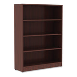 Lorell Mahogany Laminate Bookcase, 48" x 36" x 12"
