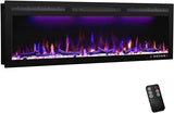 Recessed and Wall Mounted Slim Electric Fireplace