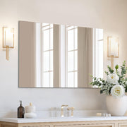 Frameless Mirror, Wall Mirror  Modern Rectangle Bathroom Mirrors