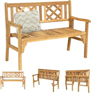 Garden Bench, Foldable Outdoor Bench