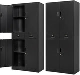 Metal Cabinet, Garage Storage Cabinet with Drawers and Adjustable Shelves for Garage