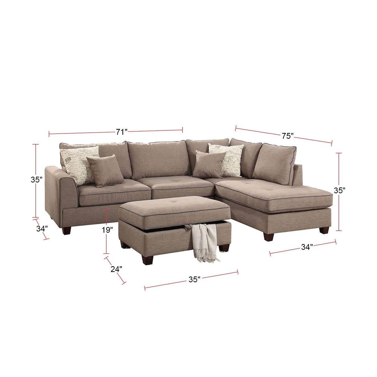 PDEX- Living Room Chaise Lounges