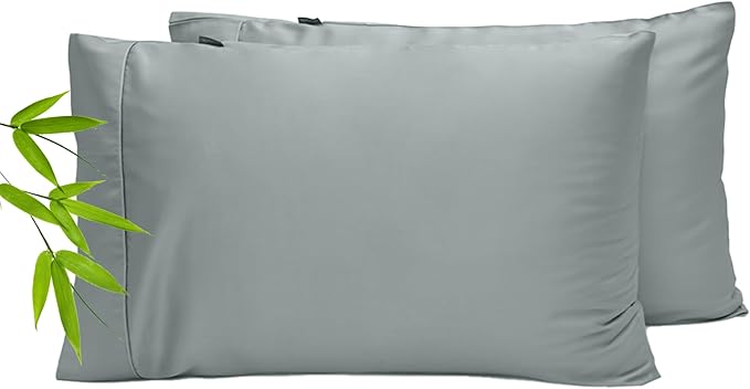 Pillowcase Set - 100% Lyocell - Standard Size - Cooling & Breathable - Silky-Soft Sateen