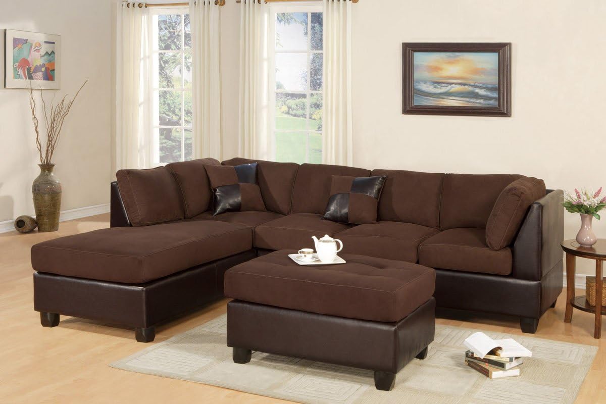 BOBKONA PDEX-F7615 Sectional w/Ottoman