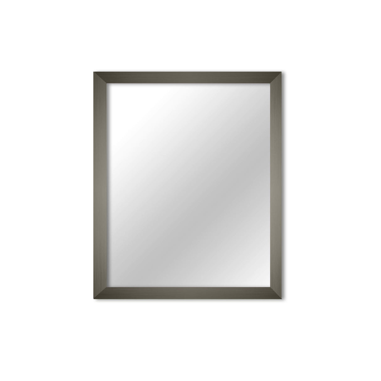 "Beckett Rectangular Grey Framed Mirror, 11"" x 14""" (MI-100_gr_11x14)