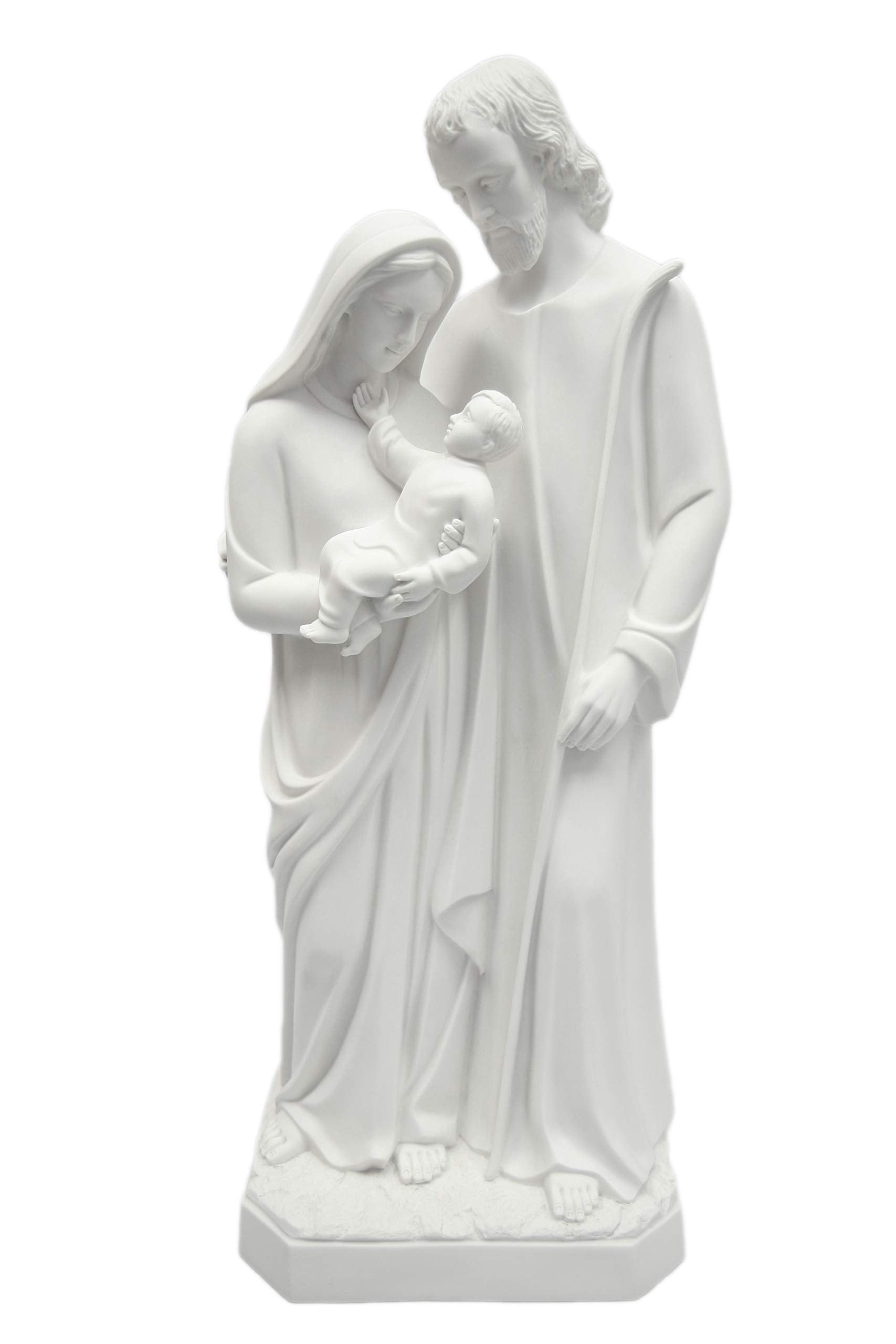 31.5 Inch Holy Family Joseph Mary Baby Jesus Italian Statue Sculpture Figurine