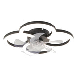 Flush Mount Ceiling Fan with Light and Remote - Dimmable LED, 6 Speeds