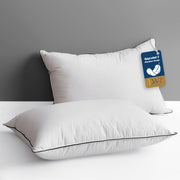 Goose Feather Down Pillow for Sleeping 2 Pack