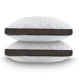Rayon Derived from Bamboo Pillow Queen Size, Shredded Memory Foam Pillows for Sleeping